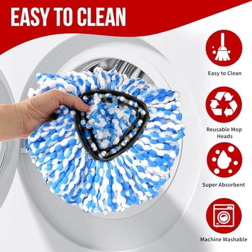 Pkulater O Cedar 2 Tank Mop Head Replacement Set