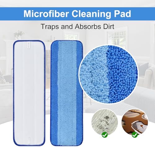 DLAIMI 4 Pack Microfiber Mop Pads for Bona Mop 1