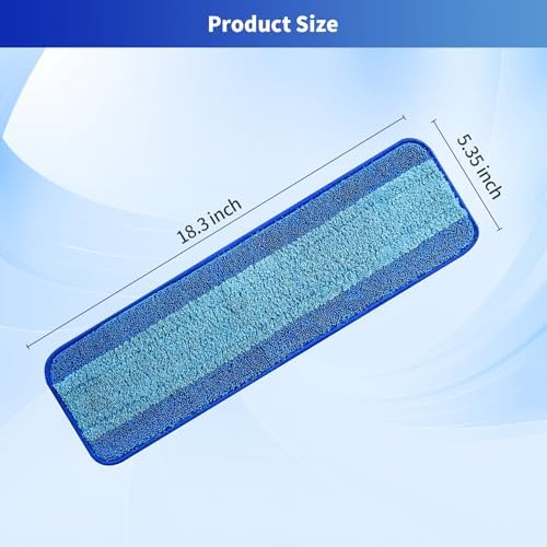 15 Pack Microfiber Mop Pads - Washable Reusable for Bona Mops