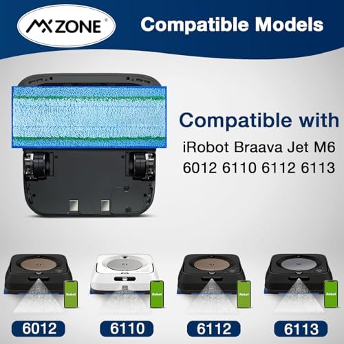 MXZONE Upgraded M6 Wet Mopping Pads 8 Pack 1