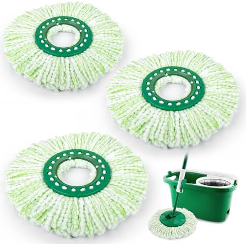 3 Pack Microfiber Mop Head Replacement for Libman Tornado 1