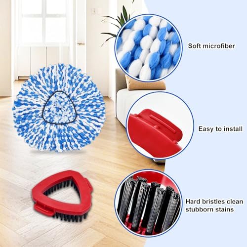 GFRED Spin Mop Replacement Set for O Ceder 2-Tank System