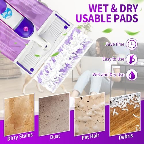 Aicipow 25 Count Swiffer Power Mop Replacement Pads
