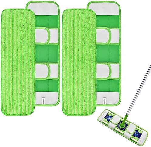 GFRED 4 Pack Swiffer XL Mop Pads Reusable Wet Dry