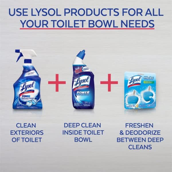 Lysol Automatic In-The-Bowl Toilet Cleaner with Atlantic Fresh Scent 2 Count