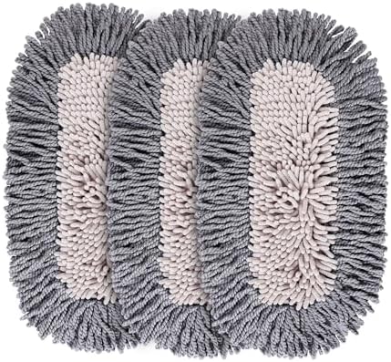 CLEANHOME Microfiber Mop Replacement Pads 3 Packs for Hardwood Tile Floors