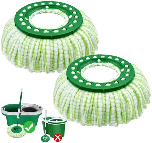 Tornado Spin Mop Head Replacement for Libman Mop - Washable Reusable