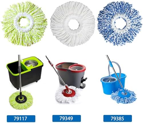 6 Pack Spin Mop Refill Pads for SIMPLI-MAGIC Compatible Systems