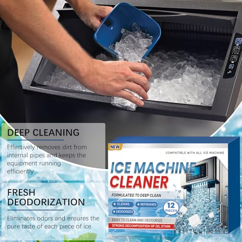 iaredon Ice Machine Cleaner Descaler Tablets 12 Count