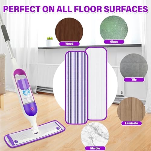 FORSPEEDER 6 Pack Reusable Mop Pads for Swiffer PowerMop 1