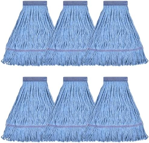 L Luke Supply Heavy Duty Mop Head Replacement Pack of 6