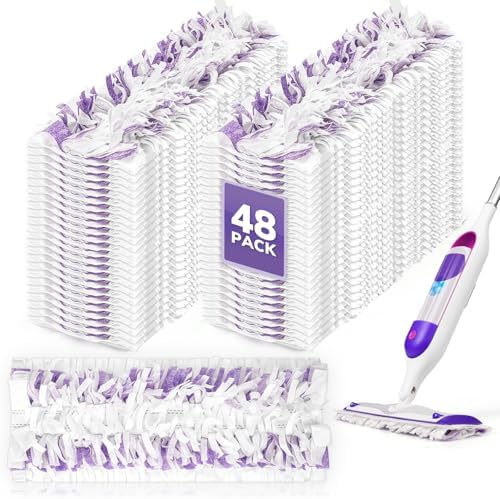 AIR U 48-Pack Swiffer Power Mop Refills Unscented 14-Layer Replacement Pads