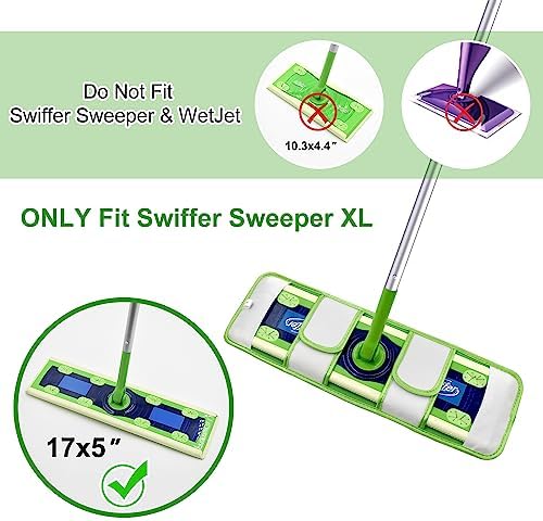 GFRED 4 Pack Swiffer XL Mop Pads Reusable Wet Dry