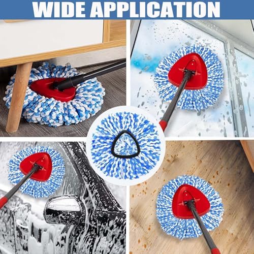 FOOKCIAN 4-Pack Spin Mop Replacement Head