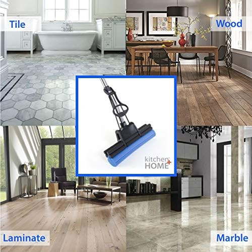 Kitchen Home PVA Sponge Roller Mop Head Refills - 3 Pack
