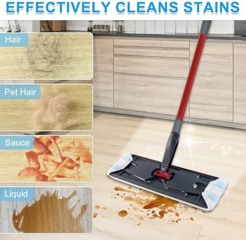 Yuunaie 4-Pack Mop Pads for O-Cedar H2prO Flat Mop
