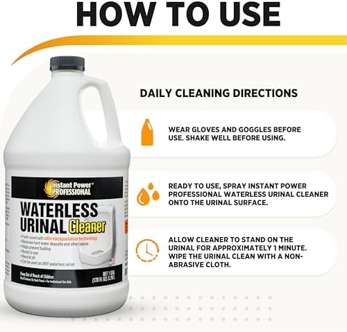 Instant Power Professional Waterless Urinal Cleaner - 1 Gallon
