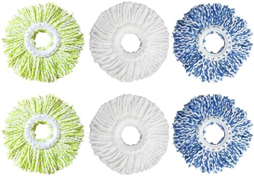 6 Pack Spin Mop Refill Pads for SIMPLI-MAGIC Compatible Systems