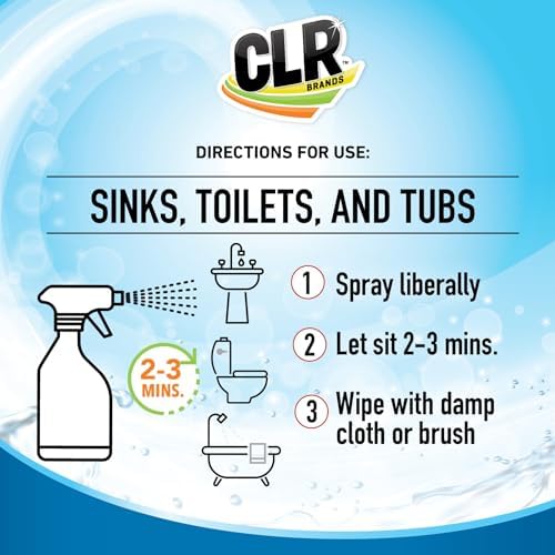 CLR Brilliant Bath Foaming Action Cleaner Spray - 26 Ounce Pack of 2