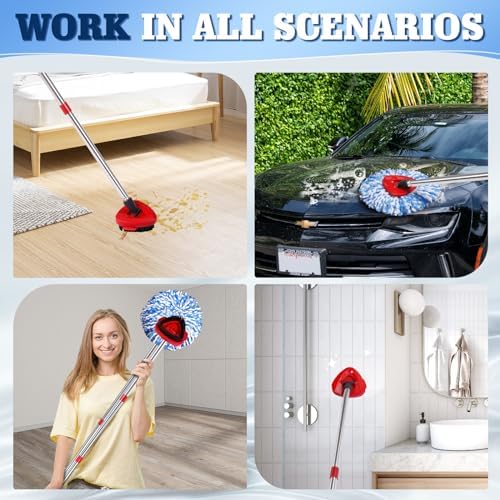 6 Pack Mop Replacement Heads for Oceda RinseClean 2-Tank System