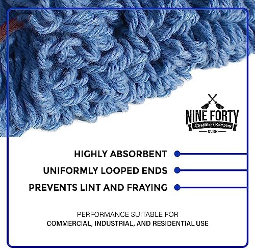 Nine Forty 2-Pack Heavy Duty Wet Mop Head Refill