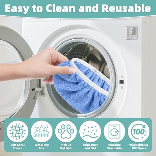 Loveco Reusable Mop Pads for Swiffer Mop - 6 Pack Blue