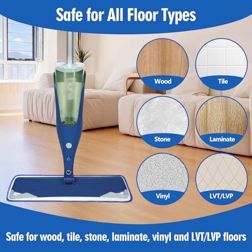 4 Pack Microfiber Cleaning Pads for Bona Mops Washable Reusable