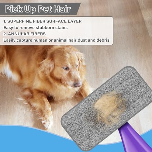 FORSPEEDER 7 Pack Reusable Mop Pads for Swiffer WetJet