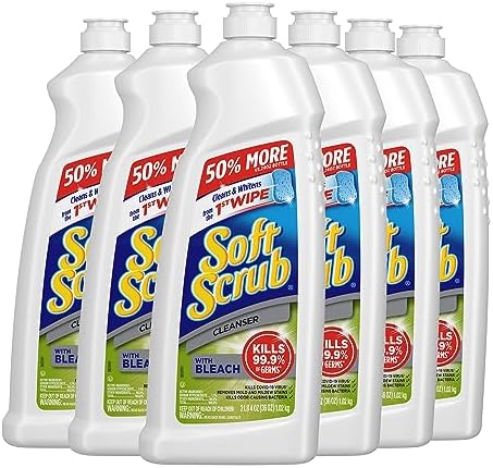 Soft Scrub Antibacterial Cleaner with Bleach 36 oz Pack of 6