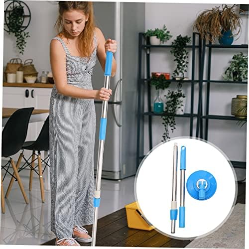 Ipetboom Mop Pole Replacement Stainless Steel Rod Rotating Handle
