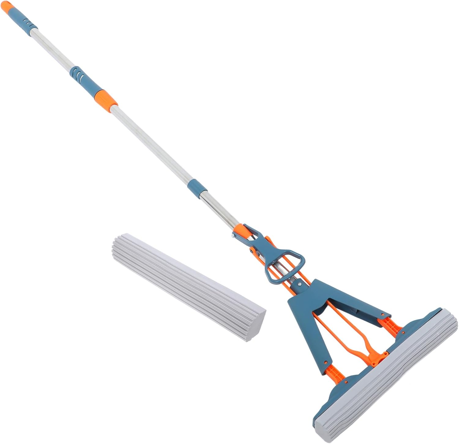 Ipetboom Reusable Sponge Mop with Long Handle