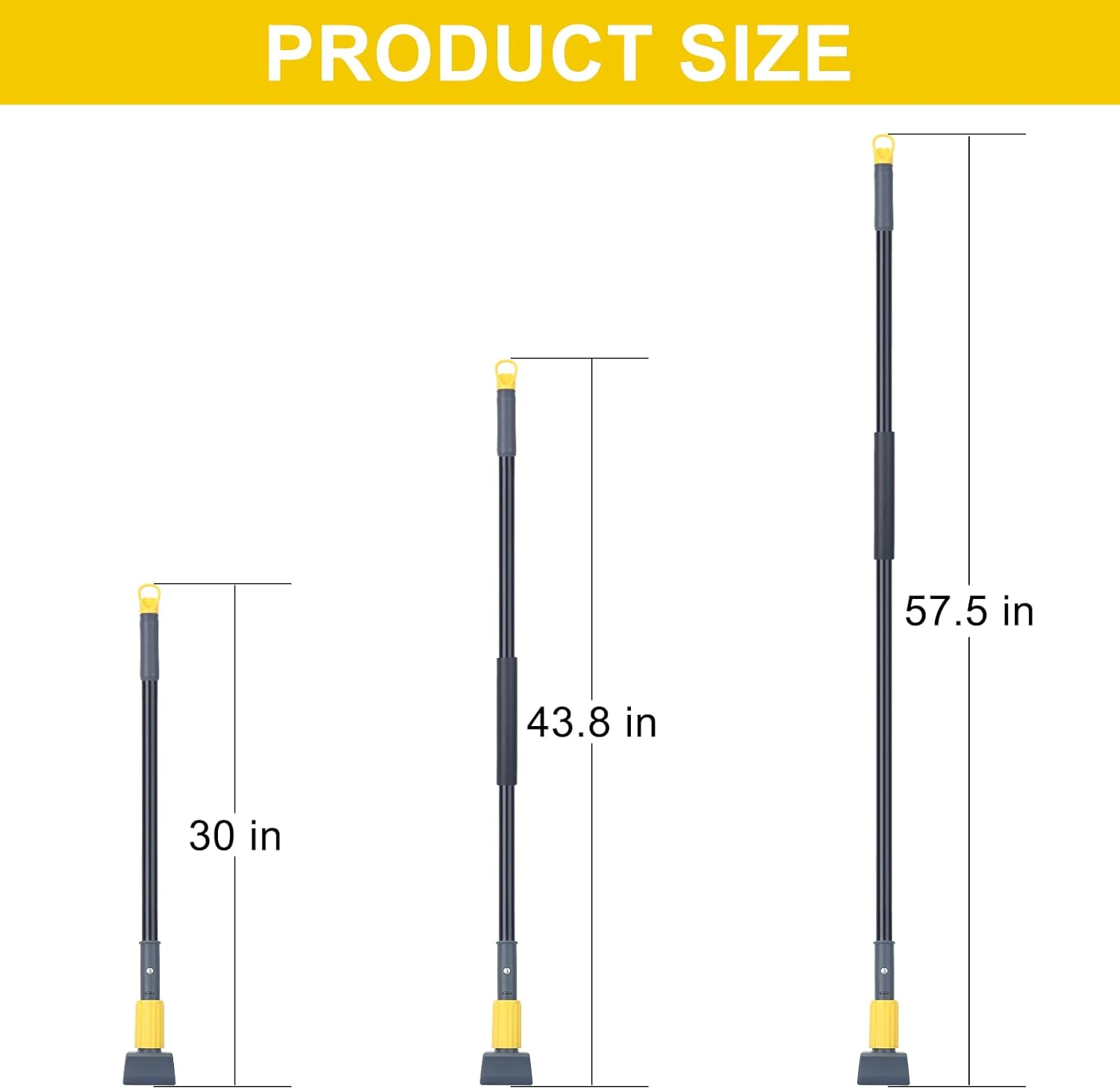 KeFanta 58 Heavy Duty Mop Handle 2 Pack