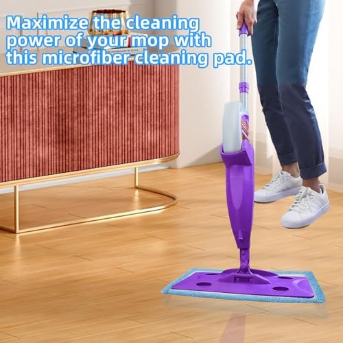 NIXOOT 6 Pack Reusable Microfiber Mop Refill Pads
