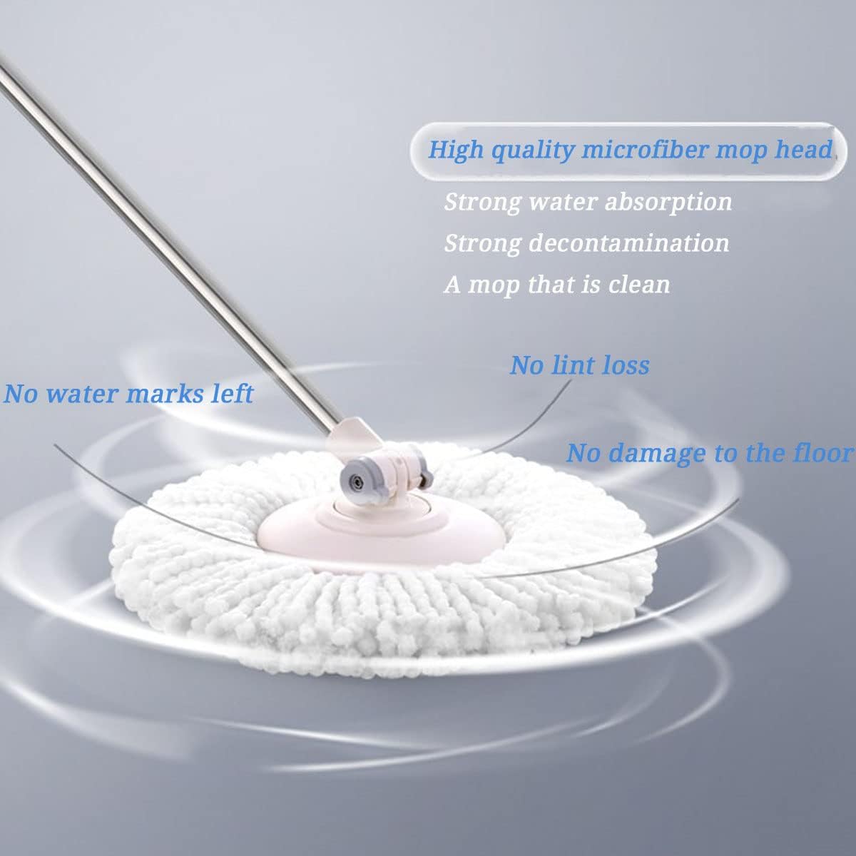 5 PCS Microfiber Spin Mop Head Replacement