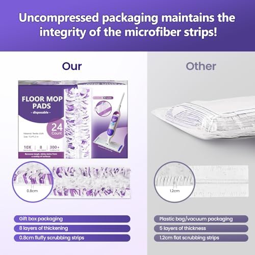 Kukident Power Mop Refills 24 Count Multi-Surface Safe