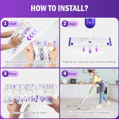 Fenkabs 15 Pack Replacement Mop Pads for Power Mop and Wood Mop