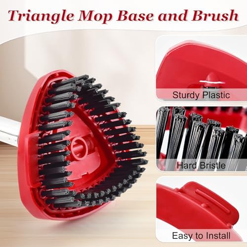 Aiyiried Spin Mop Handle and Replacement Heads Combo Set