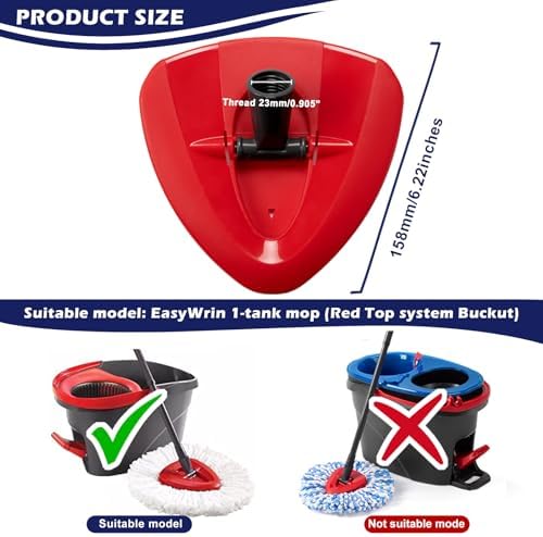 TIDYKITC Spin Mop Replacement Base for O Cedar EasyWring 1 Tank System