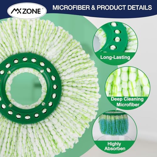 3 Pack Microfiber Mop Head Replacement for Libman Tornado 1
