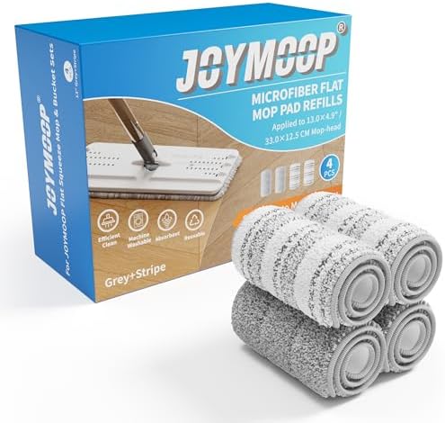 JOYMOOP 13inch Replacement Mop Pads Pack of 4