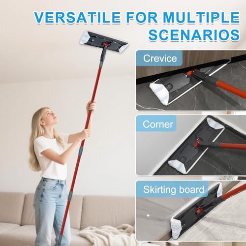 Yuunaie 4-Pack Mop Pads for O-Cedar H2prO Flat Mop