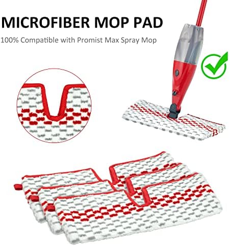GFRED Microfiber Spray Mop Pads 3 Pack