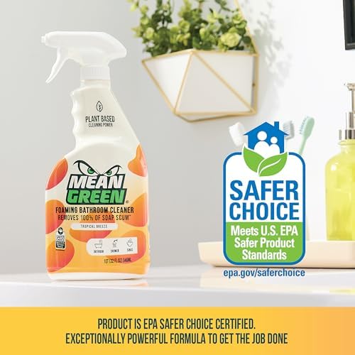 Mean Green Non-Concentrated Bathroom Cleaner Tropical Breeze 32 Ounce 1