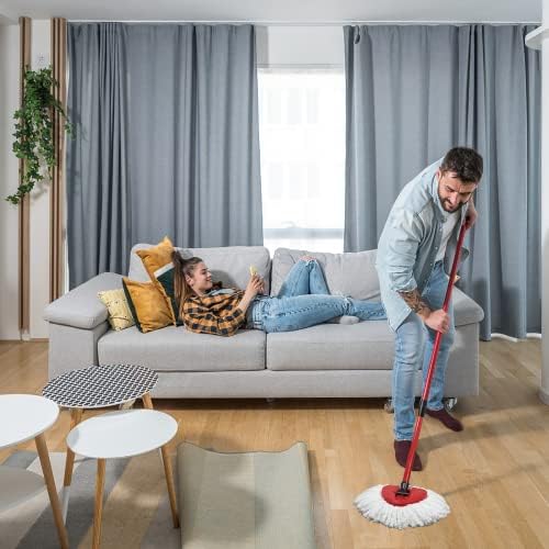 4 Pack HANZENMA Mop Replacement Heads for O-Cedar EasyWrin Spin Mop