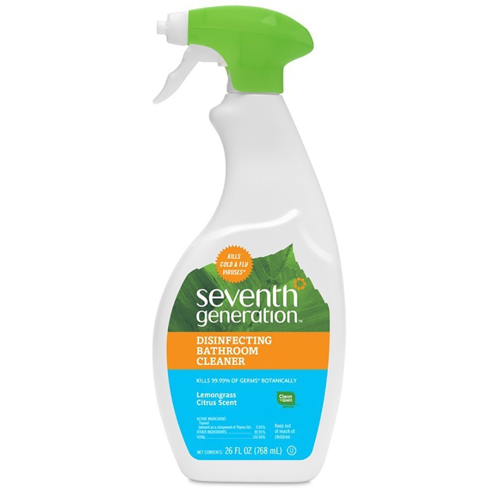 Seventh Generation Disinfecting Bathroom Cleaner Lemongrass Citrus 26 fl oz