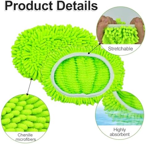 Yuunaie Reusable Mop Pads for Swiffer 4-Pack