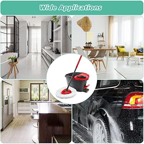 10PCS Spin Mop Replacement Heads 100 Microfiber