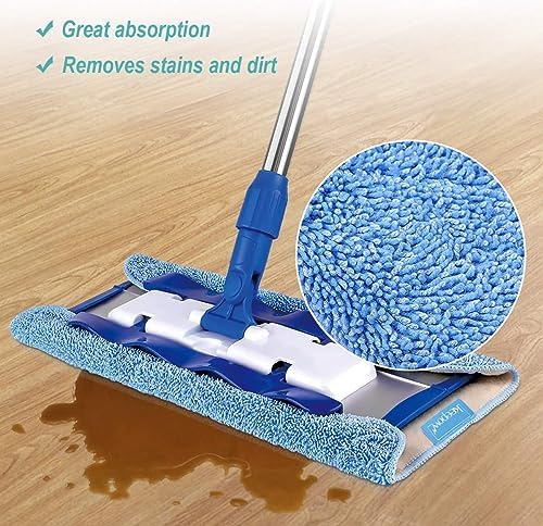 KEEPOW Microfiber Mop Refill Pads for MRSIGA Professional Mop 3 Pack
