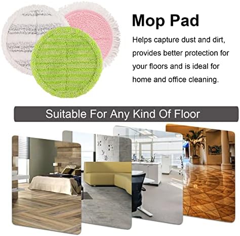 GreeSuit Electric Mop Pads 63 Inch 8 Pack Replacement