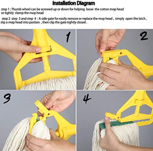 OFO Loop-End Cotton String Mop Head 3-Packs